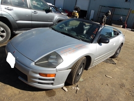 2001 MITSUBISHI ECLIPSE SPYDER GS SILVER 2.4L AT 173822